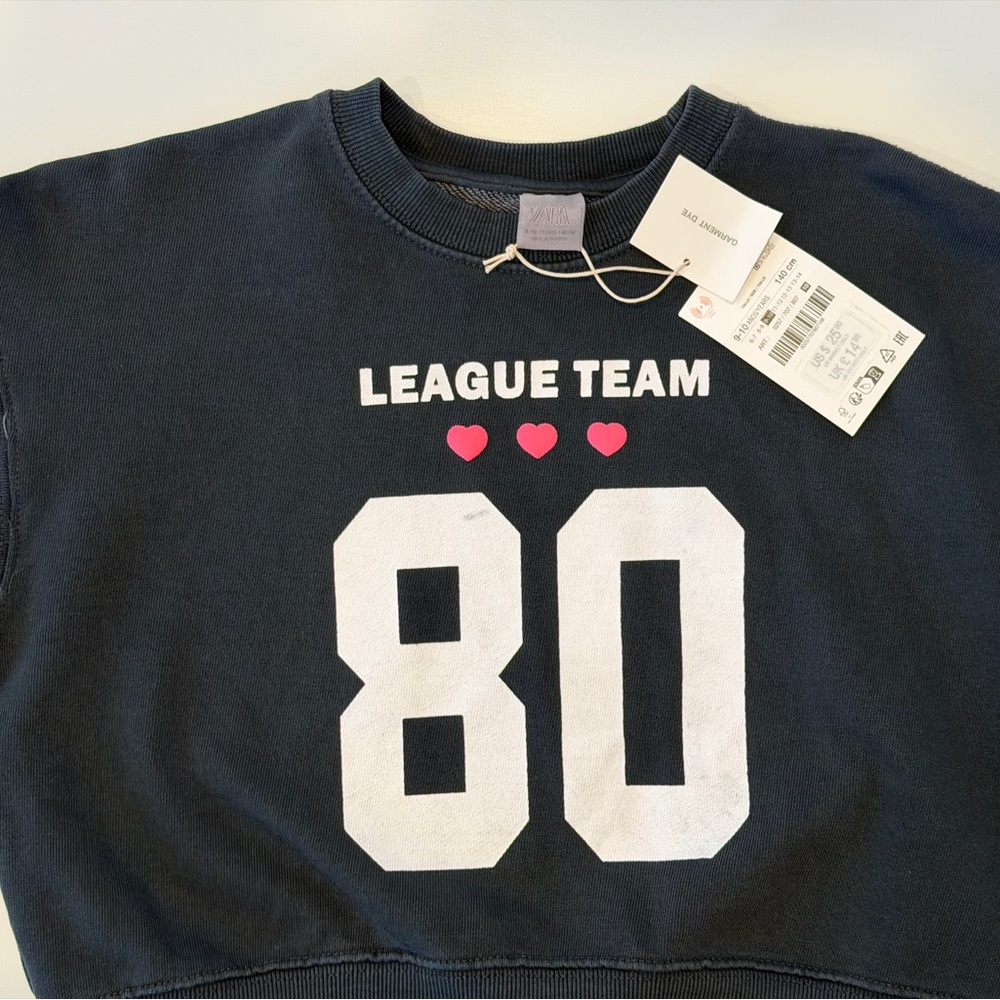 Zara Kids League Team 80 Sweatshirt - Navy Blue